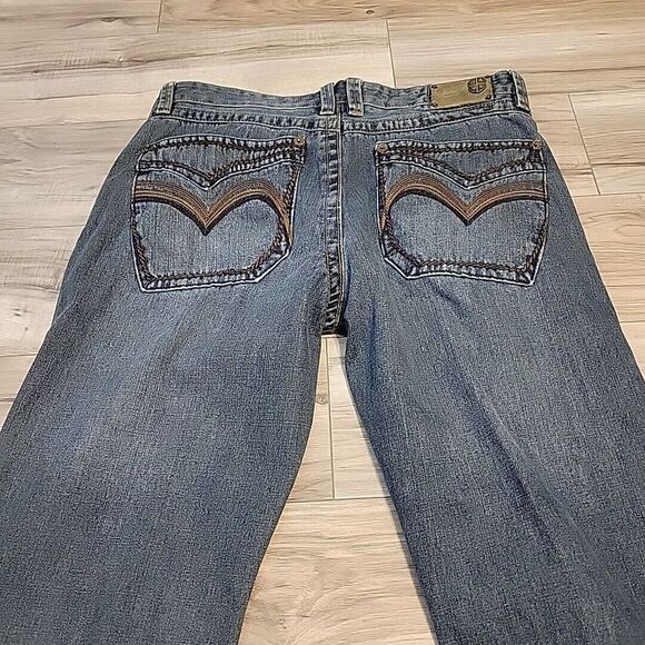 Vintage PACO Jeans Mens 36X30.5 Blue Baggy Y2K‎ Loose Denim Hip Hop Throwback - Picture 5 of 14